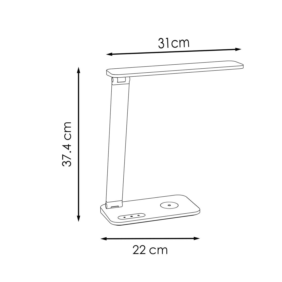 Home Sweet Home - Talia LED Desk Lamp 6W Black - Adjustable