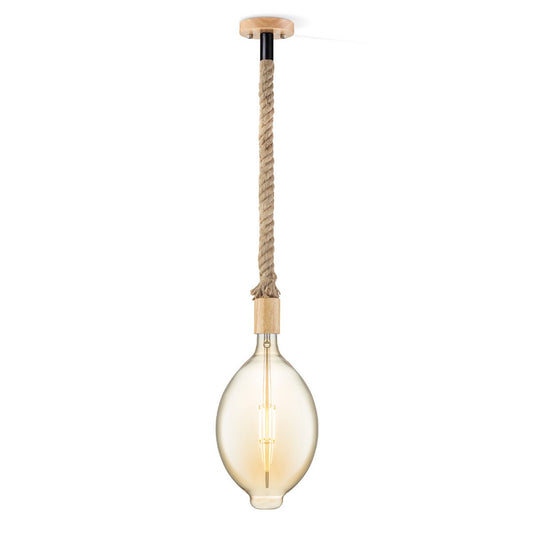 Home Sweet Home hanging lamp Leonardo Oval - G125 - dimmable E27 amber