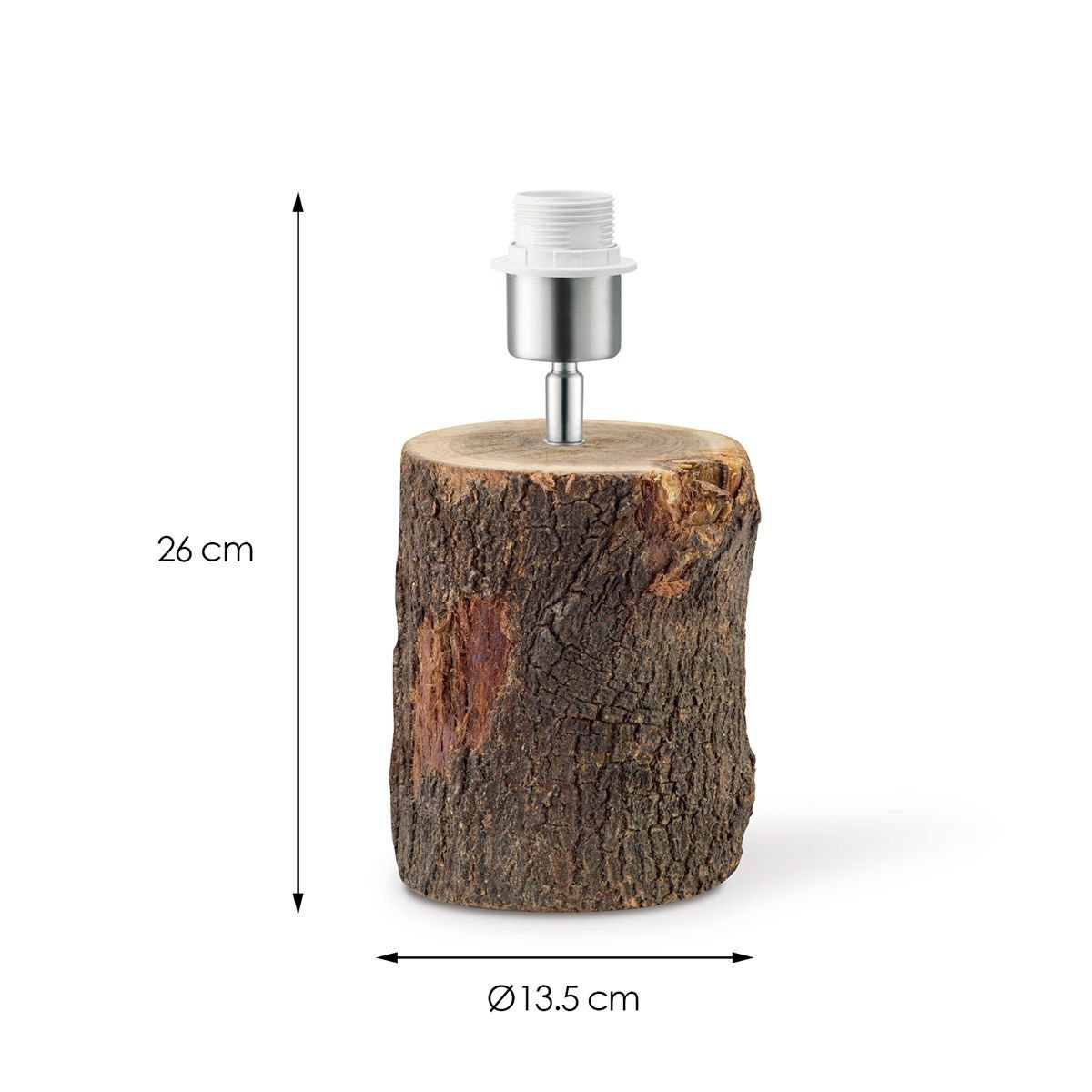 Home Sweet Home table lamp base Treetrunk 13.5/13.5/26cm - natural