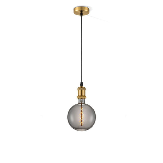 Home Sweet Home hanging lamp bronze vintage - G180 - dimmable E27 smoke