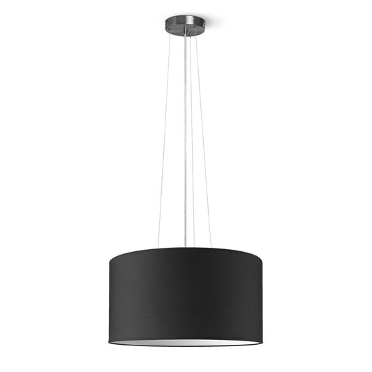 Home Sweet Home hanging lamp Hover with lampshade, E27, black, 50cm