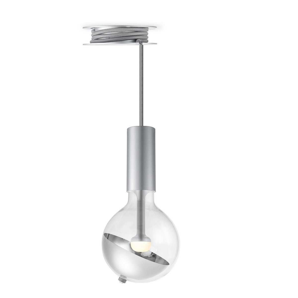 Home Sweet Home Hanging lamp Move Me - Pulley Sphere 5.5W 2700K silver