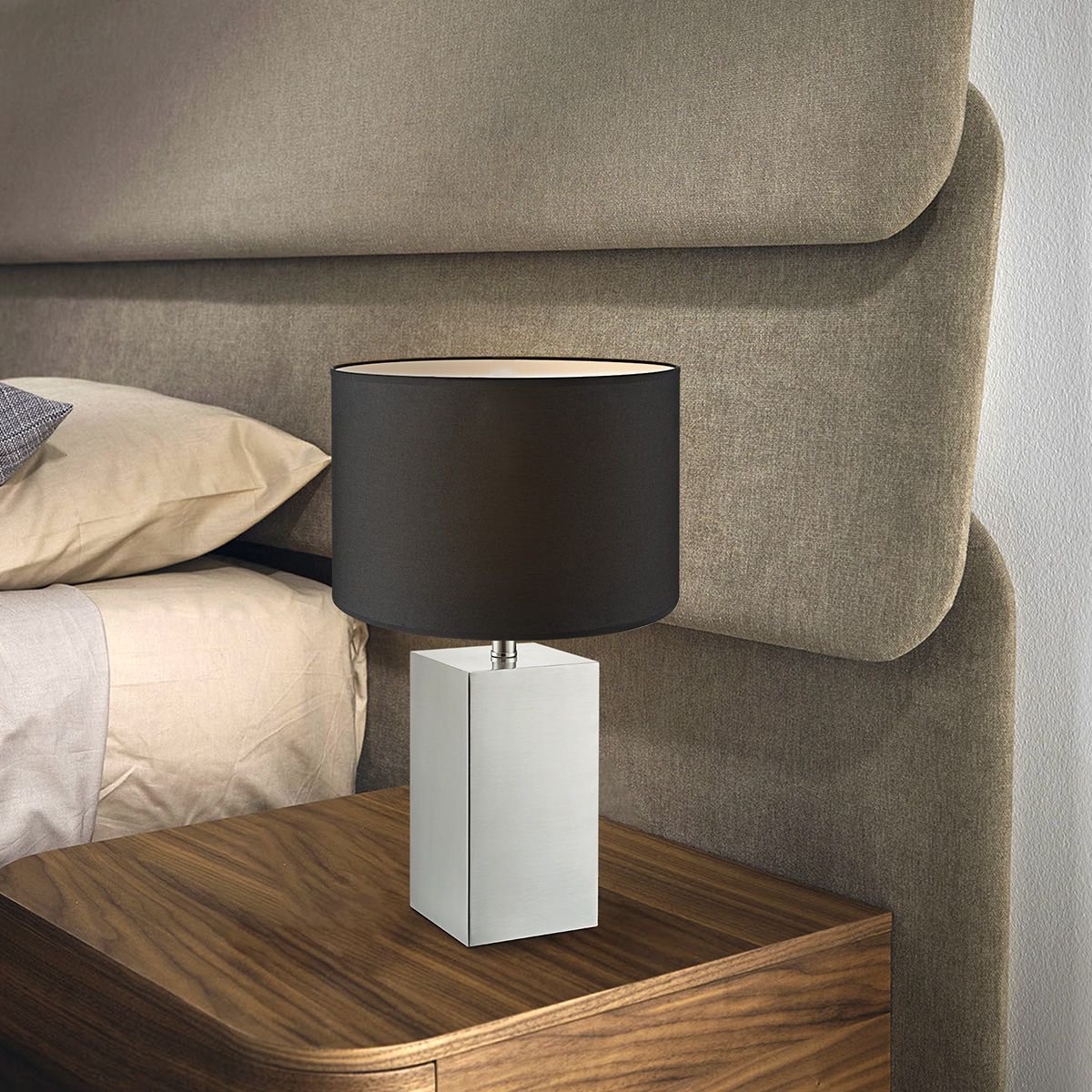 Home Sweet Home table lamp base Cilly 11/11/32cm - Brushed steel