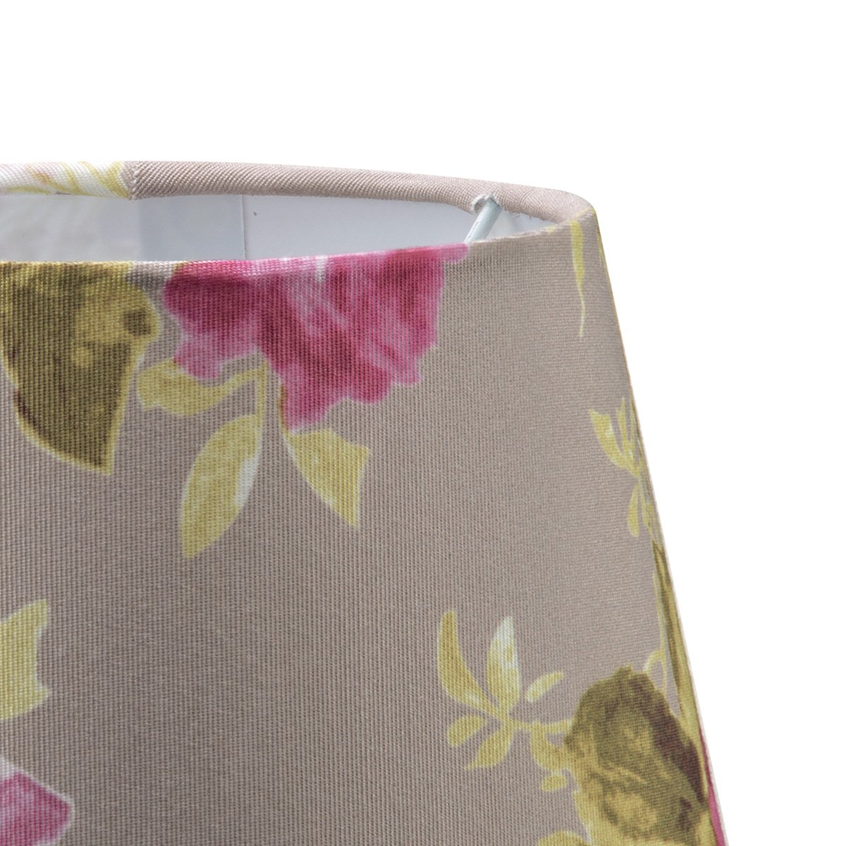 Home Sweet Home Flower Fabric Lampshade Gray - 20 x 15 x 13 cm