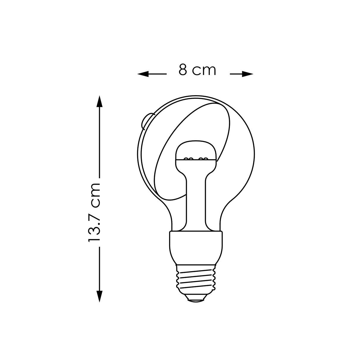 Home Sweet Home LED lamp Sphere white G80 E27 3W 220Lm 2700K