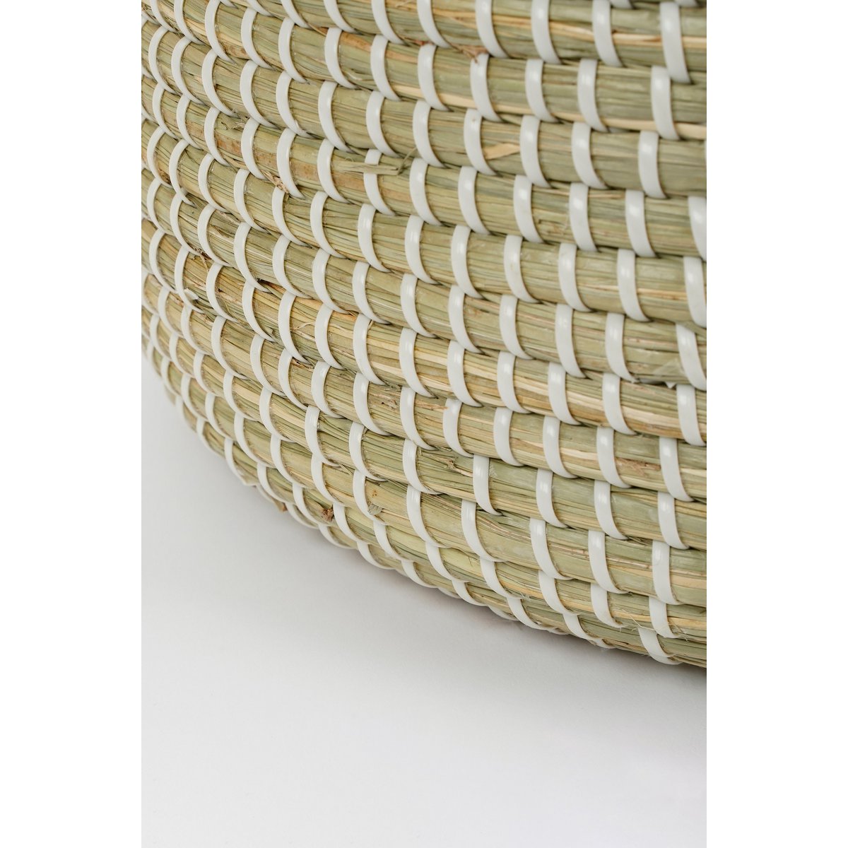 Milou Storage Basket - Set of 2 - H43 x Ø50 cm - Seagrass - Yellow