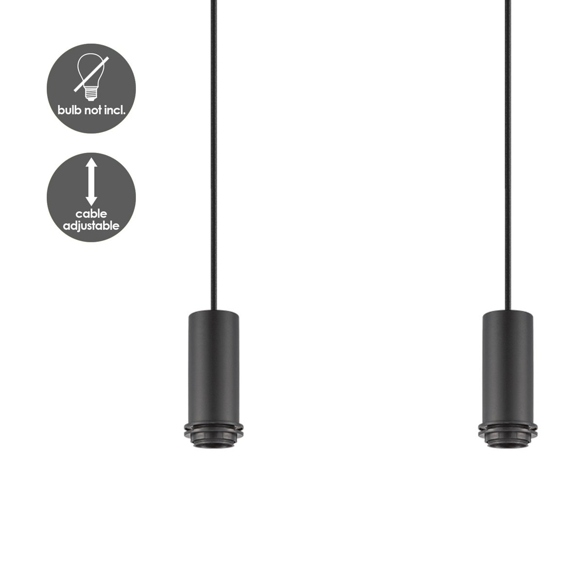 Home Sweet Home lighting pendant Pendel Xxl 98/9.5/137.5cm - Black