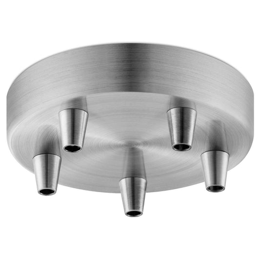 Home Sweet Home Ceiling rose metal brushed steel 5 lights