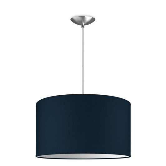 Home Sweet Home hanging lamp Bling with lampshade, E27, dark blue, 40cm