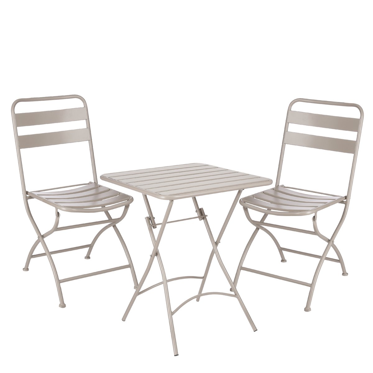 Evita Bistro Set - Set of 3 - Metal - Brown