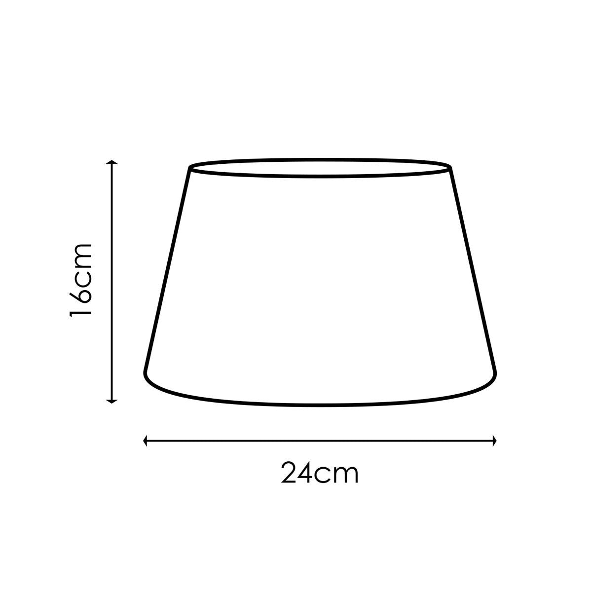 Home Sweet Home Lampshade Largo oval White - W:24xD:14xH:16cm