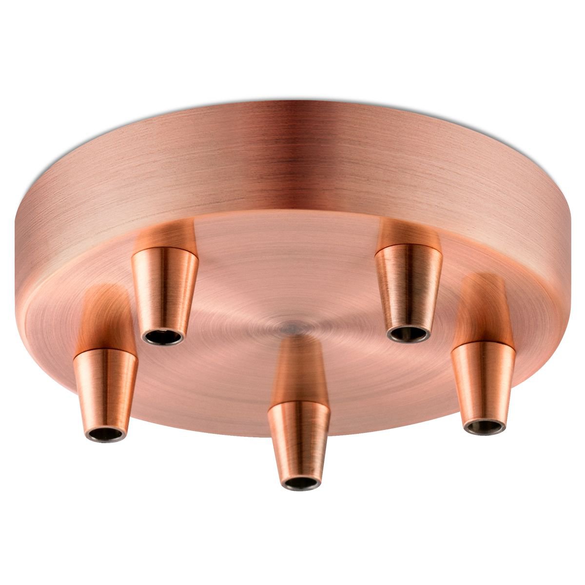 Home Sweet Home Ceiling rose metal copper 5 lights