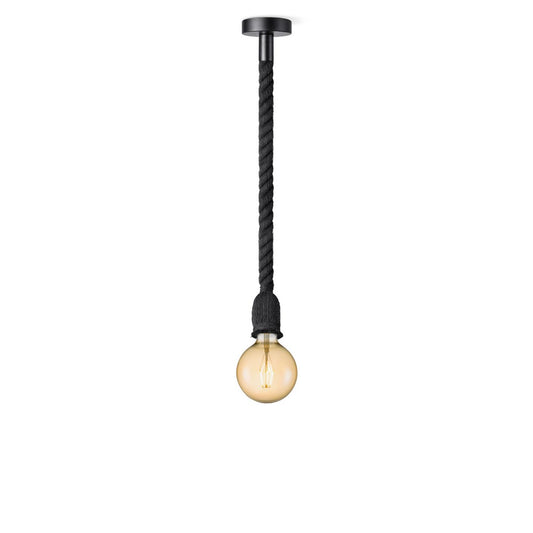 Home Sweet Home hanging lamp black Leonardo - G180 - dimmable E27 amber