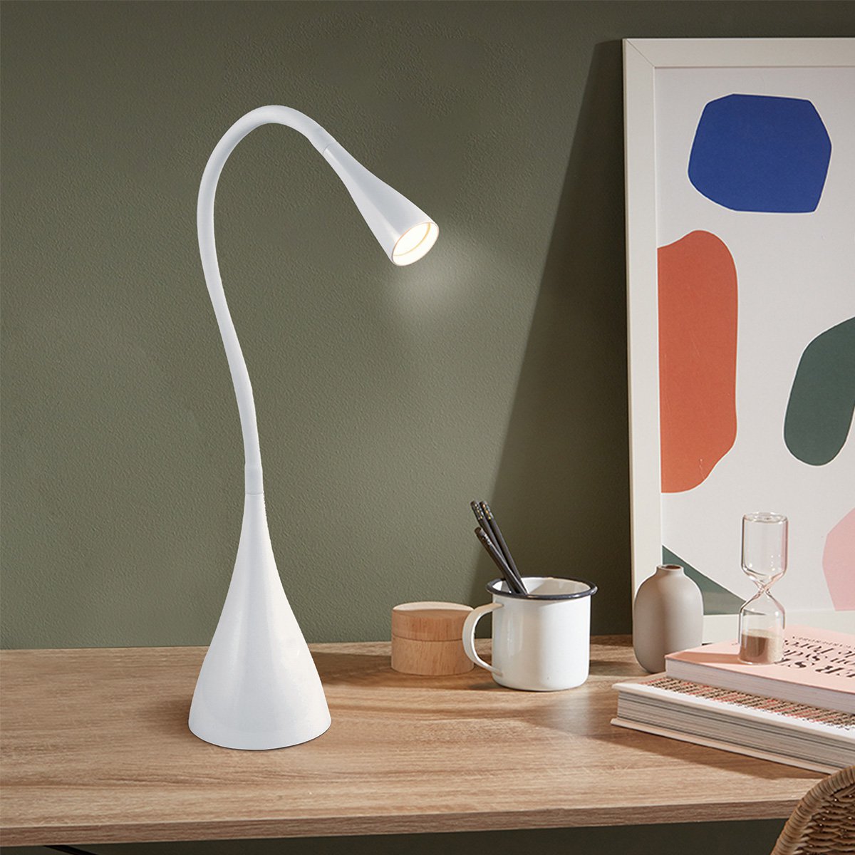 Home Sweet Home - Flex LED Desk Lamp 3W White - Adjustable