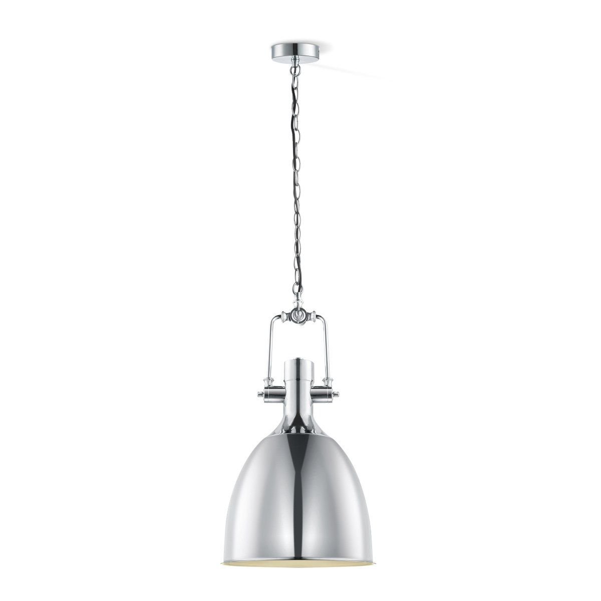 Home Sweet Home Hanging lamp Dive - chrome - 28.5x29x140cm