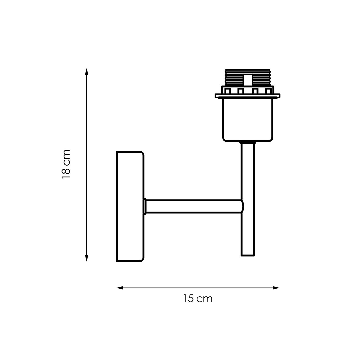 Home sweet Home Wall lamp Mati for lampshade - Without light source