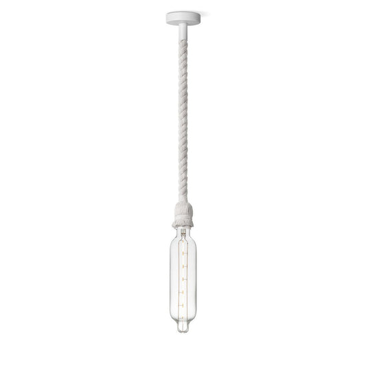 Home Sweet Home hanging lamp white Leonardo Tube - G78 - dimmable E27 clear