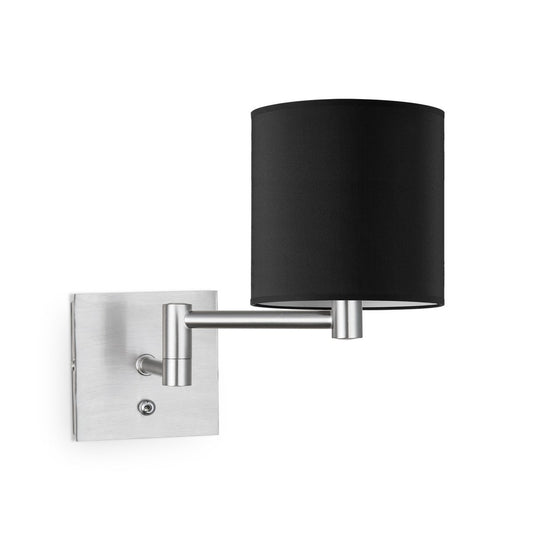 Home Sweet Home Wall Lamp - Swing, E27, black Lampshade 16x15cm