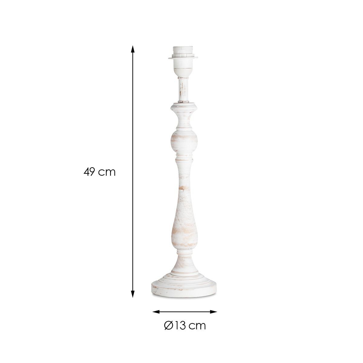 Home Sweet Home table lamp base Step 13/13/49cm - White