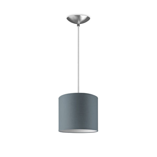 Home Sweet Home hanging lamp Bling with lampshade, E27, gray, 20cm