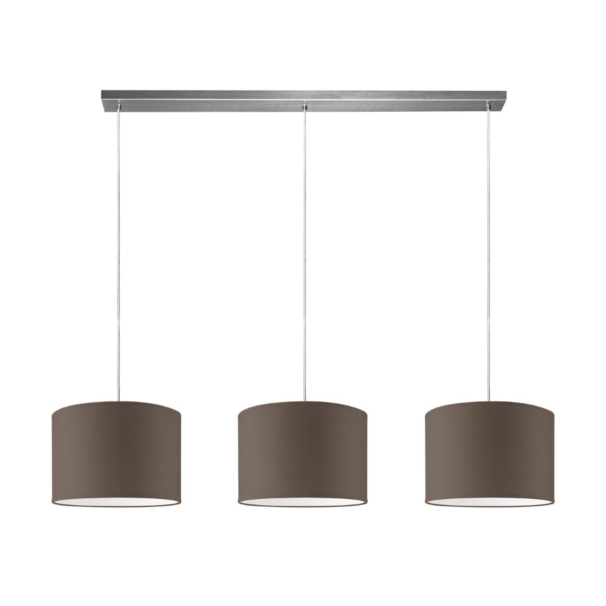 Home Sweet Home hanging lamp Beam 3L, E27, taupe Lampshade, 30cm