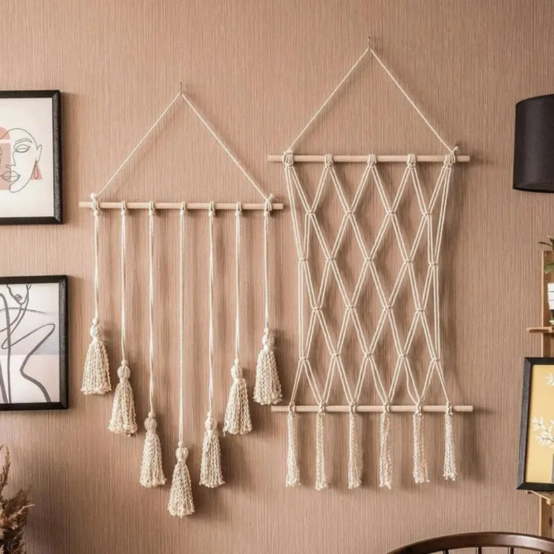 Macrame Foto Display Muurhanger