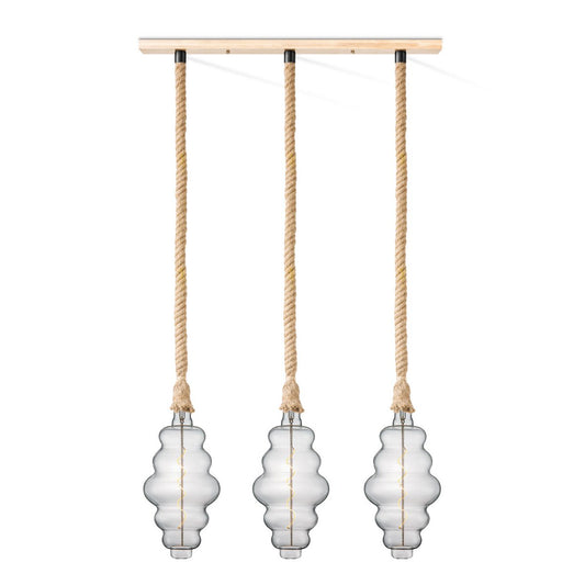 Home Sweet Home hanging lamp Leonardo Cloud - 3L dimmable E27 clear