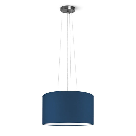 Home Sweet Home hanging lamp Hover with lampshade, E27, dark blue, 40cm