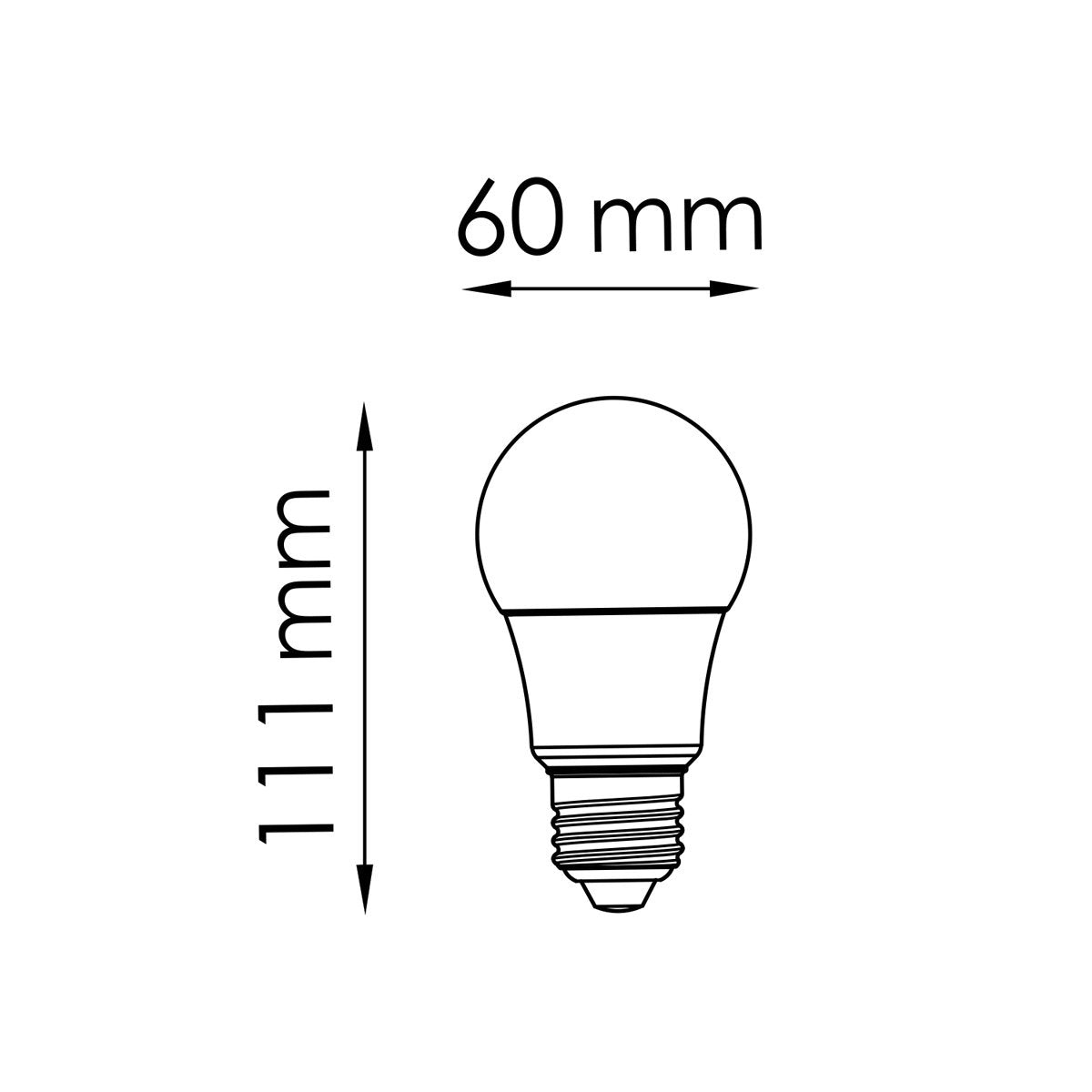 Home Sweet Home dimmable LED RGB A60 E27 4W 25Lm Warm White Light