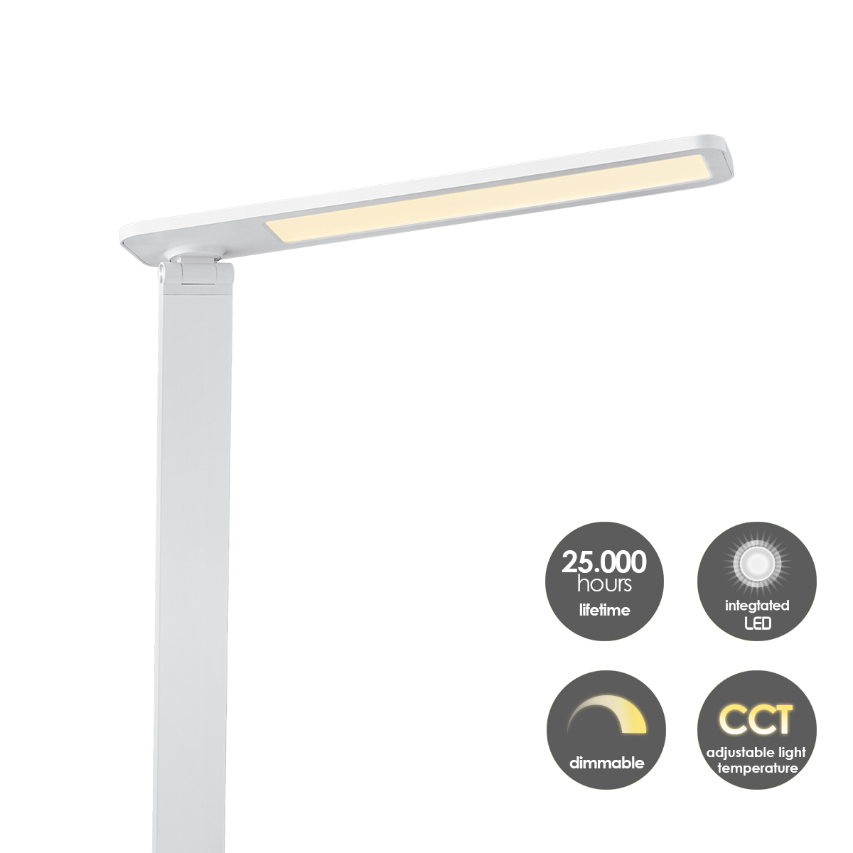 Home Sweet Home - Talia LED Desk Lamp 6W White - Adjustable