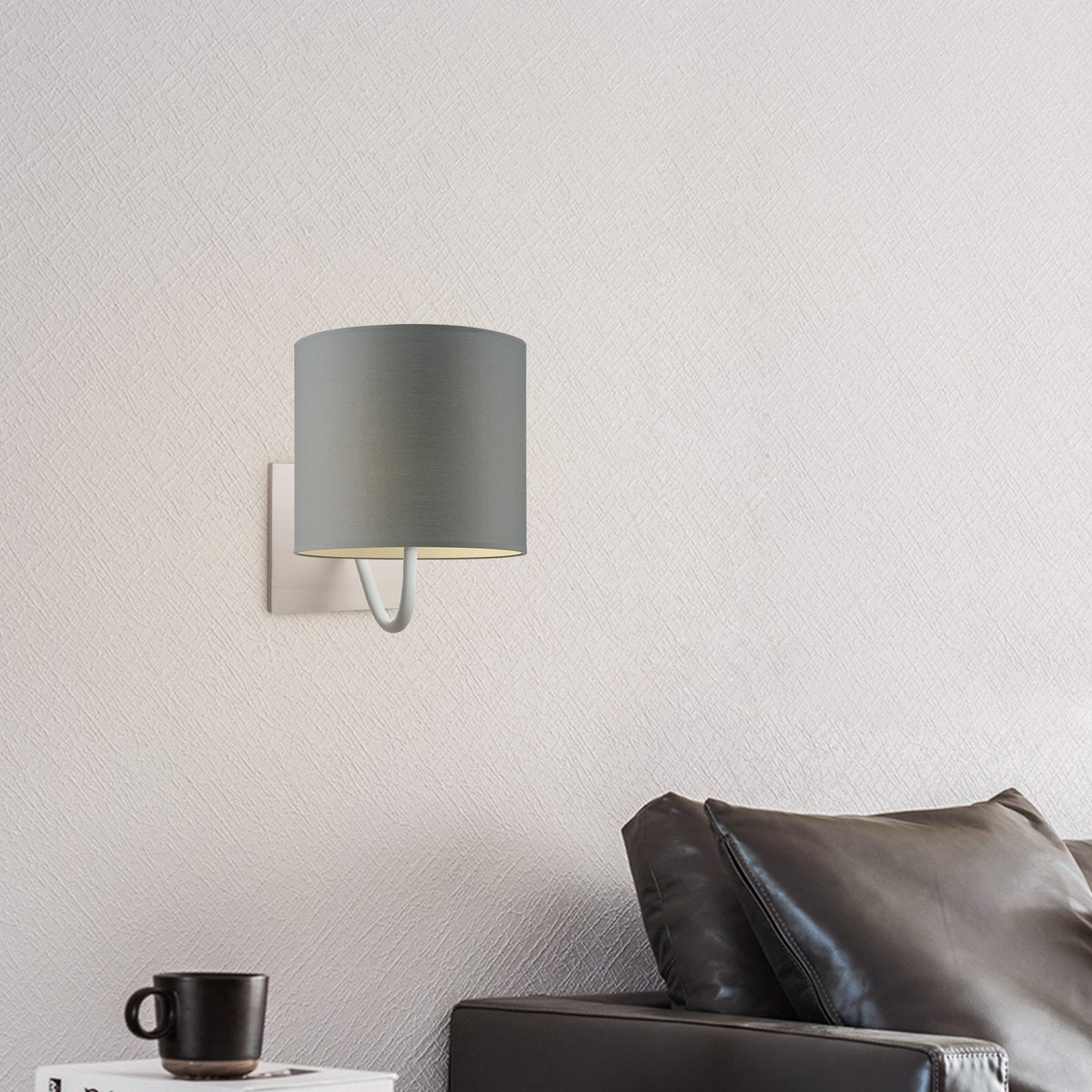 Home Sweet Home Wall Lamp - Beach E27 Lampshade gray 20cm