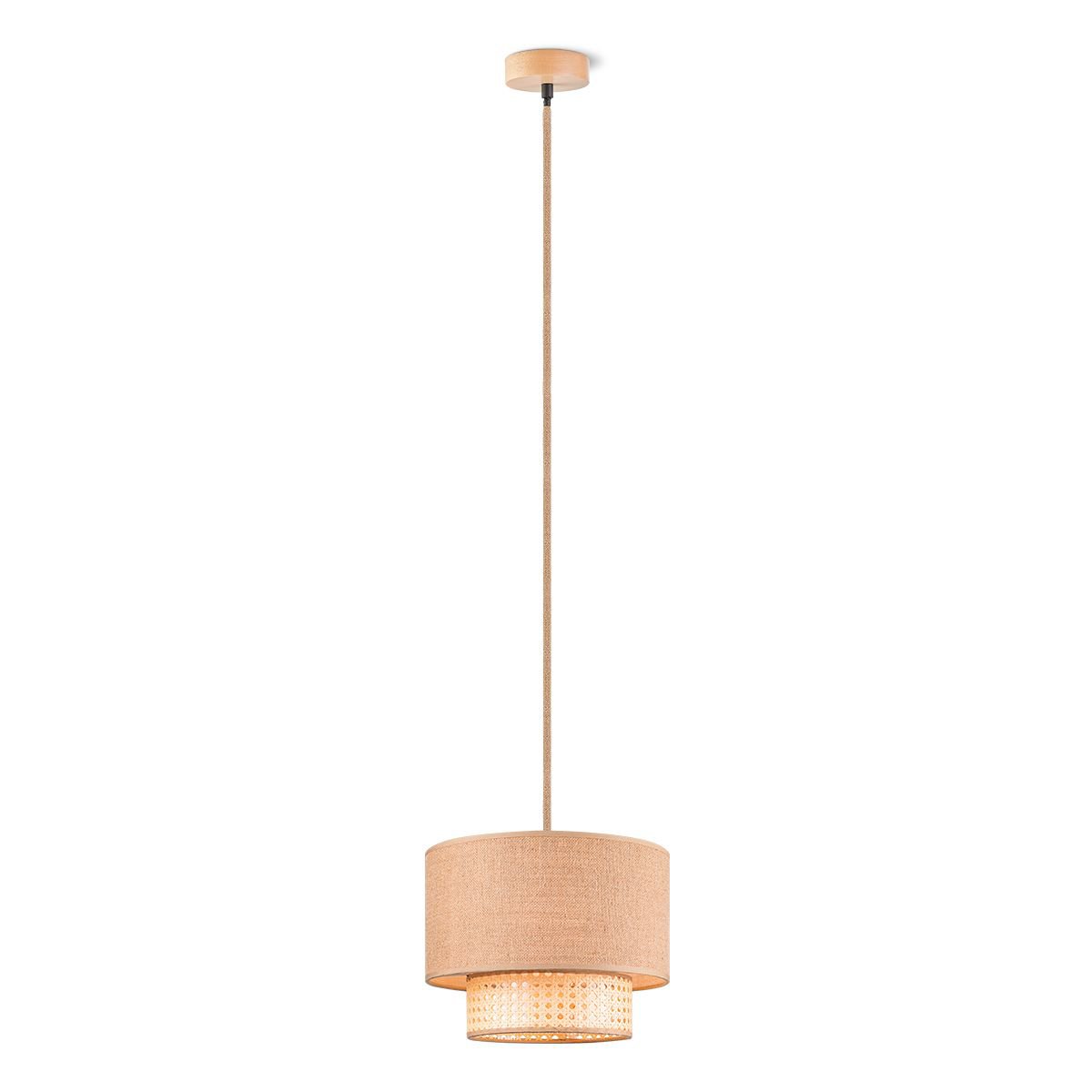 Home Sweet Home Hanglamp Cane Weave - hout - 30x30x129cm