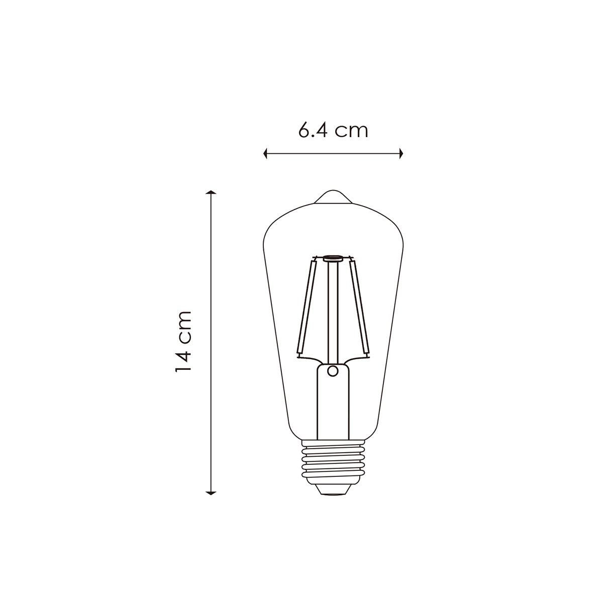 Home Sweet Home LED Drop Deco E27 ST64 2W 160Lm 3000K Clear