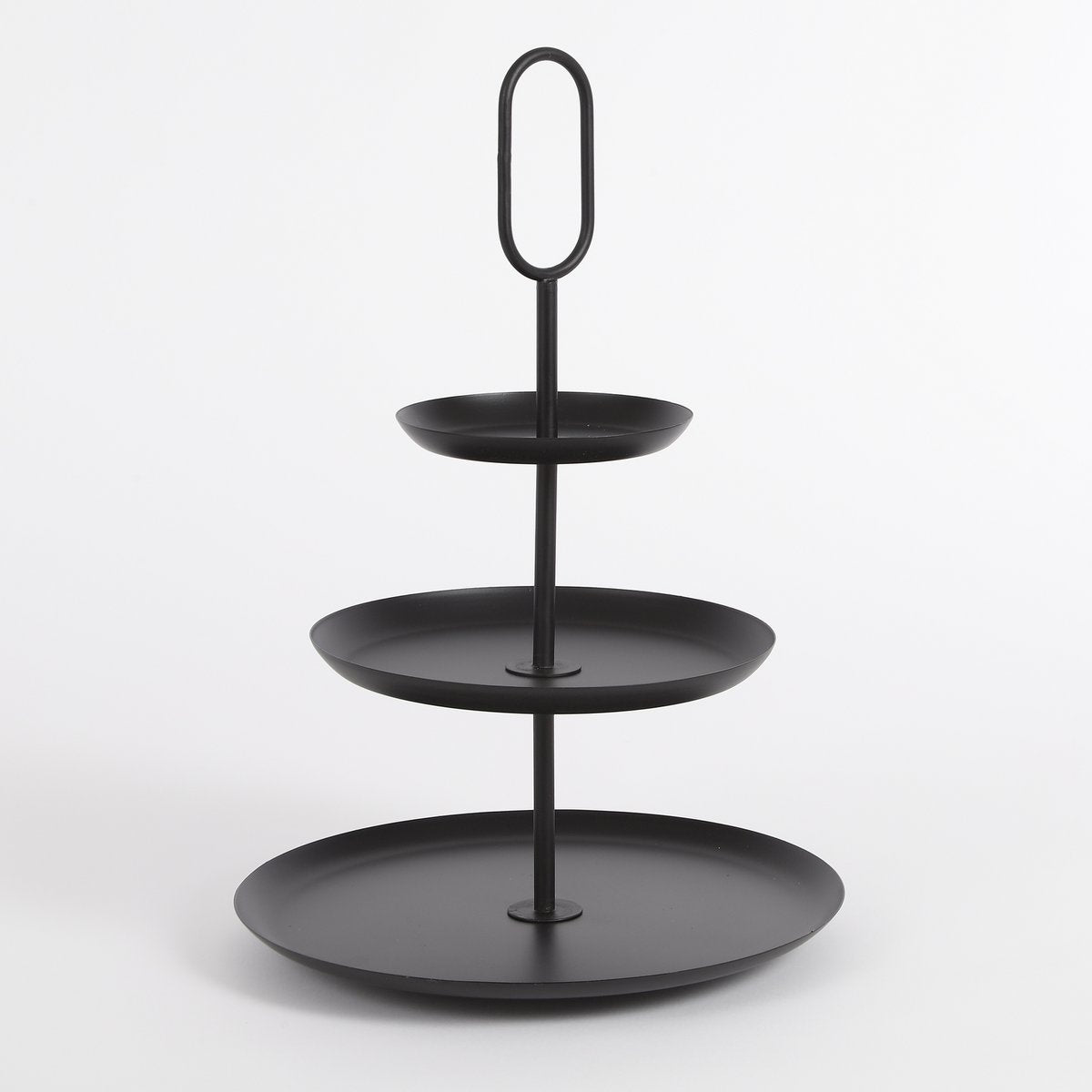 Rama Etagère 3-Tier - H55 x Ø38 cm - Metal - Black