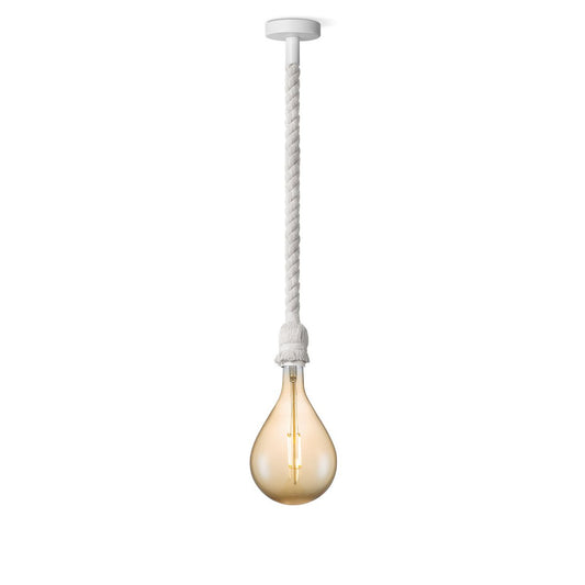 Home Sweet Home hanglamp wit Leonardo Pear - G160 - dimbaar E27 amber