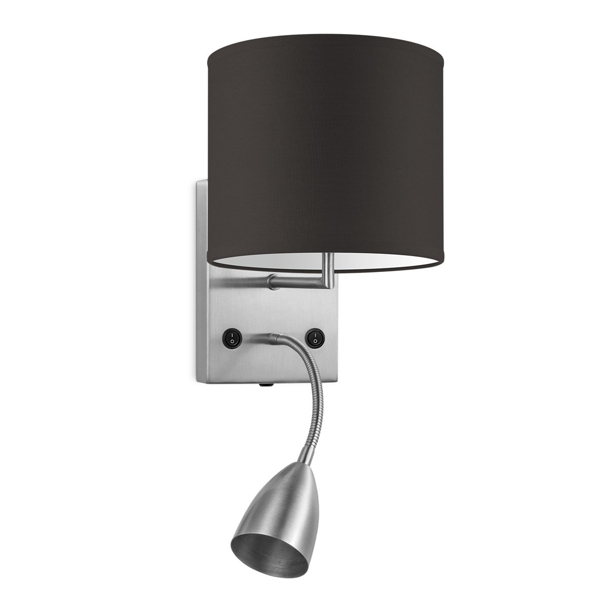 Home Sweet Home Wandlamp - Read, LED Leeslamp, E27, chocolade 20cm