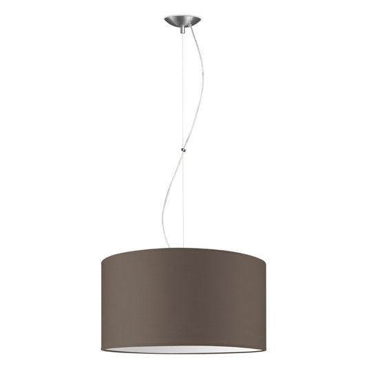 Home Sweet Home hanging lamp Deluxe with lampshade, E27, taupe, 50cm