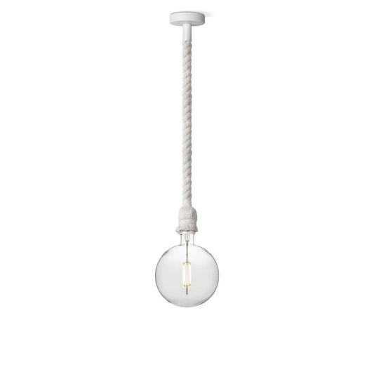 Home Sweet Home hanging lamp white Leonardo Globe G125 dimmable E27 clear