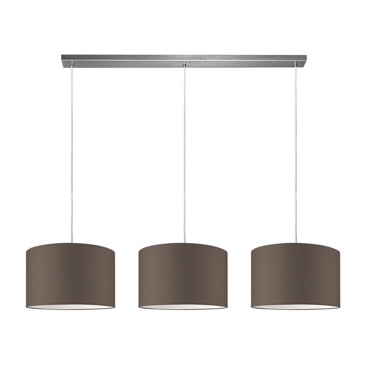 Home Sweet Home hanging lamp Beam 3L, E27, taupe Lampshade, 35cm