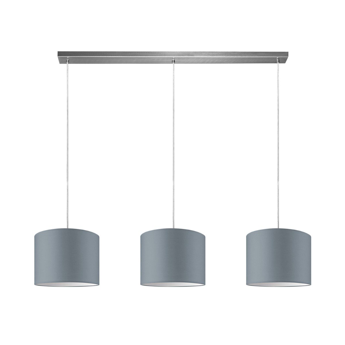 Home Sweet Home hanging lamp Beam 3L, E27, gray Lampshade, 25cm