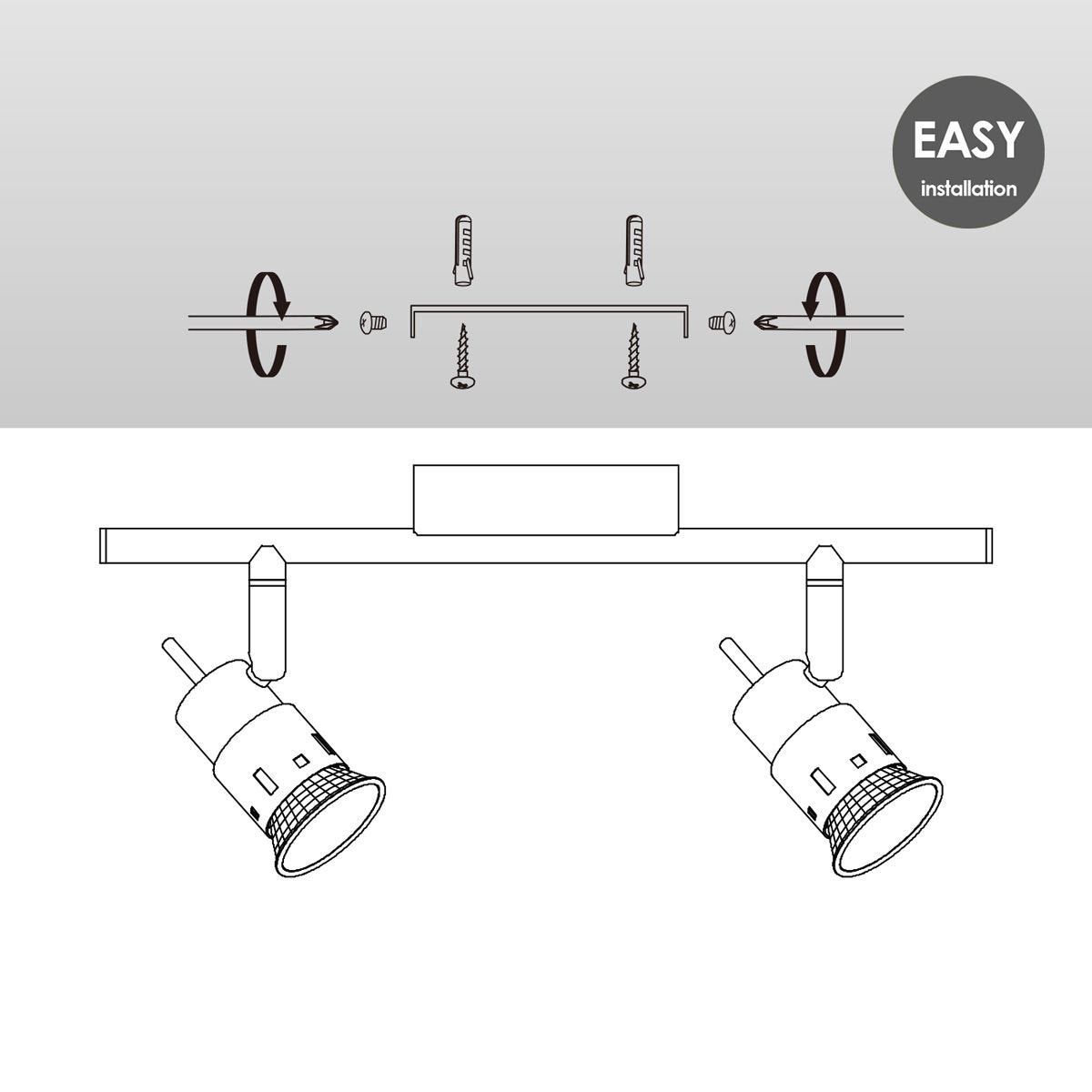 Home Sweet Home LED Opbouwspot Cilindro 2 - dimbaar - Zwart