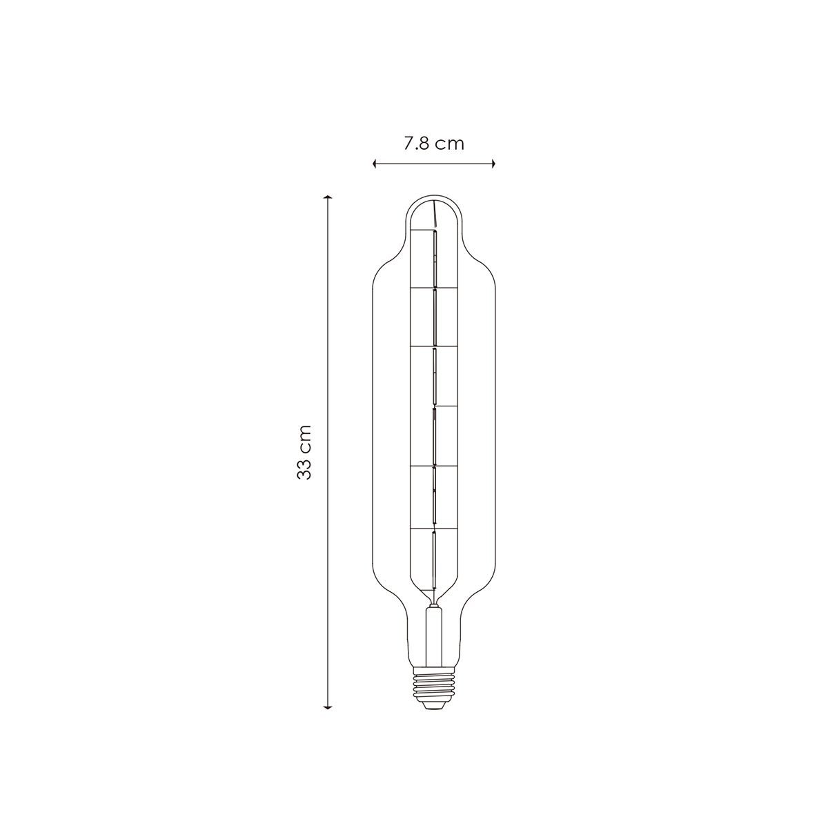 Home Sweet Home dimmable LED Carbon D E27 G78 5W 400Lm 3000K Clear