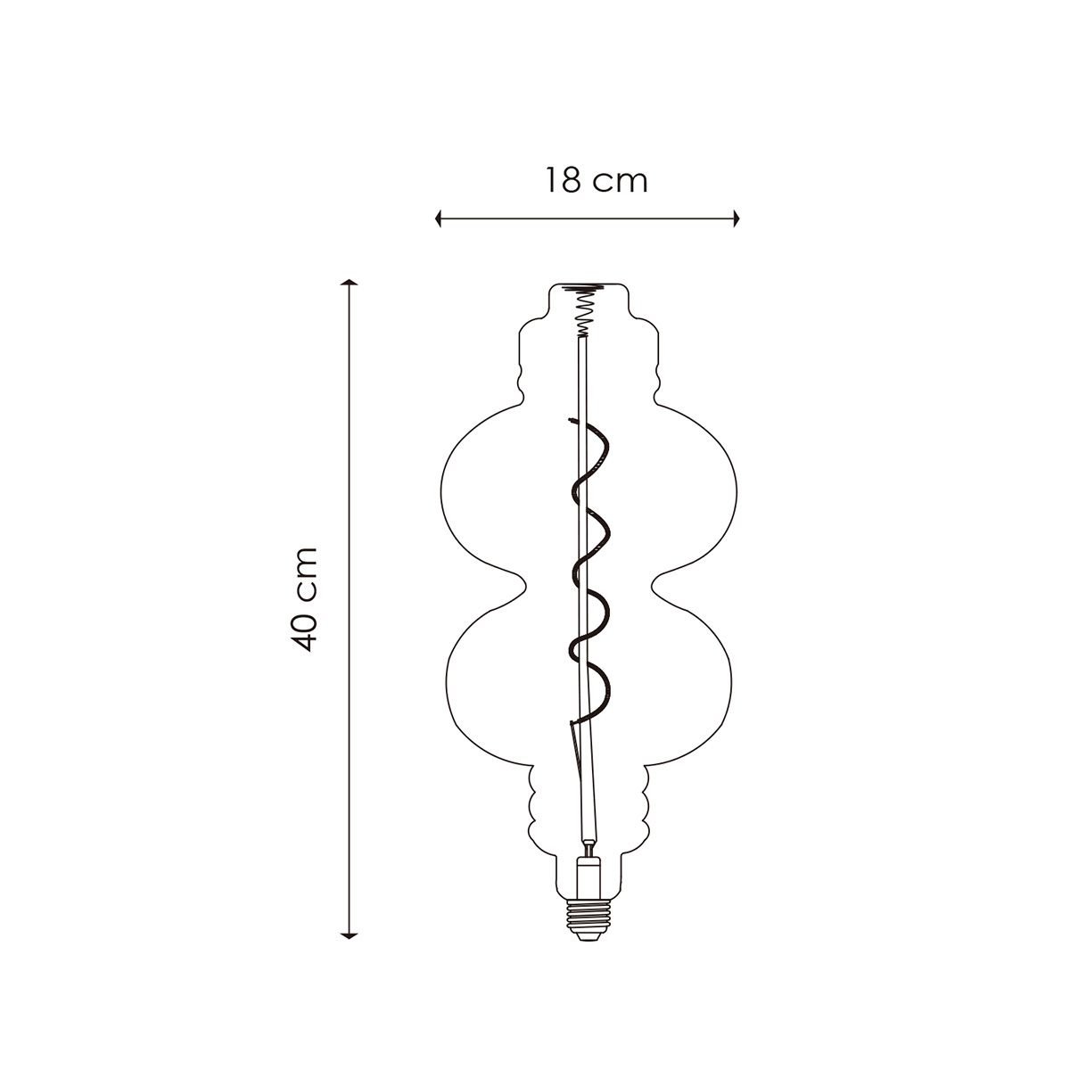 Home Sweet Home dimmable Spiral E27 4W 280lm 2700k Amber