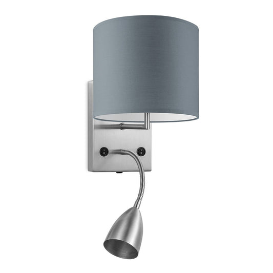 Home Sweet Home Wall Lamp - Read, LED Reading Lamp, E27, gray 20cm