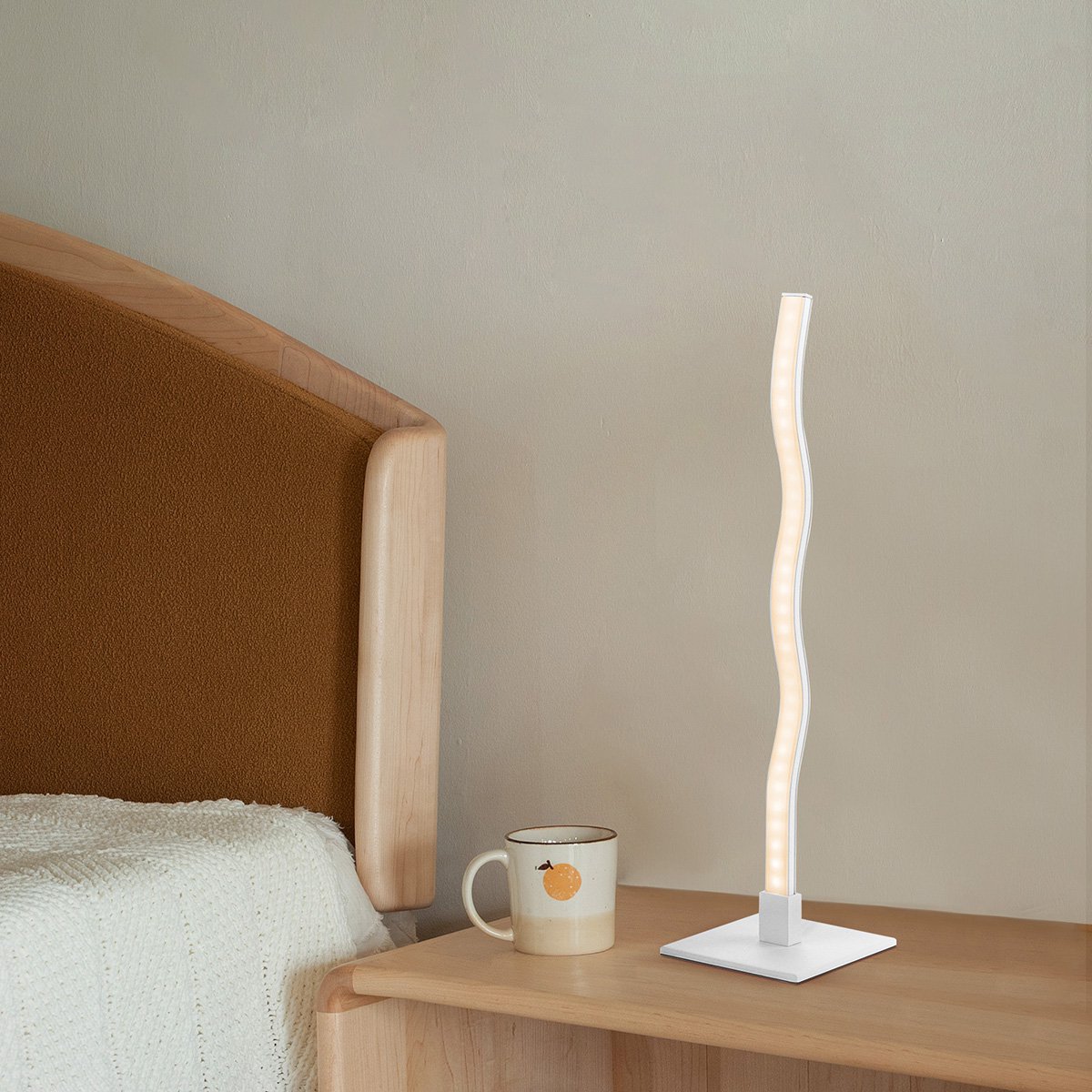 Home Sweet Home table lamp Led Base - White - 10x10x38cm - Aluminum