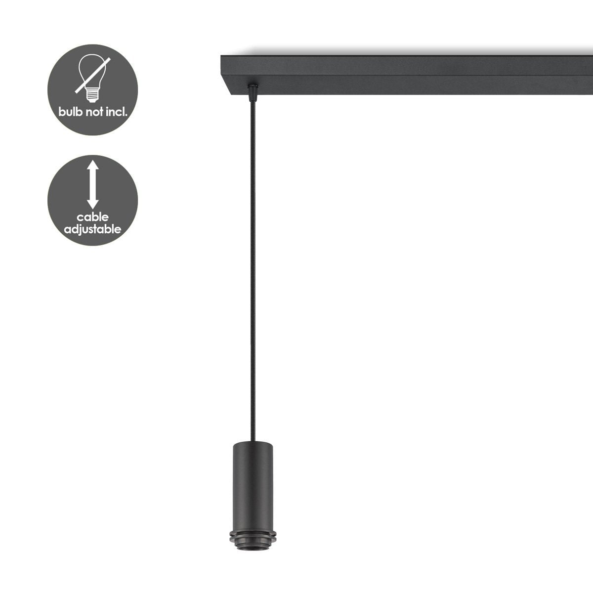 Home Sweet Home lighting pendant Pendel Xxl 98/9.5/137.5cm - Black