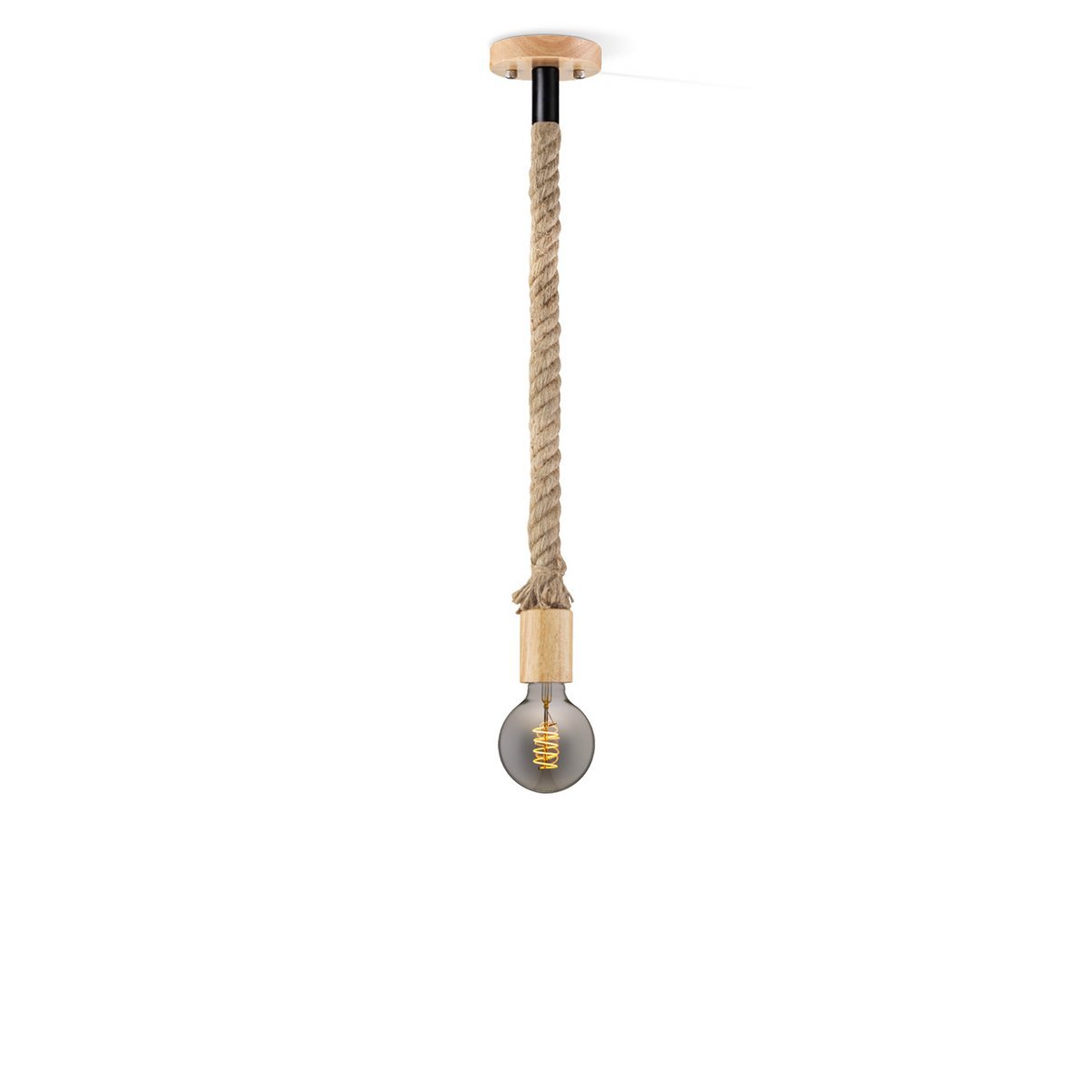 Home Sweet Home hanging lamp Leonardo - G125 - dimmable E27 smoke