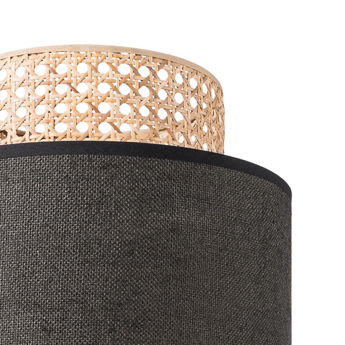 Home Sweet Home Lampshade Cane Weave black - W:30xD:30xH:40cm