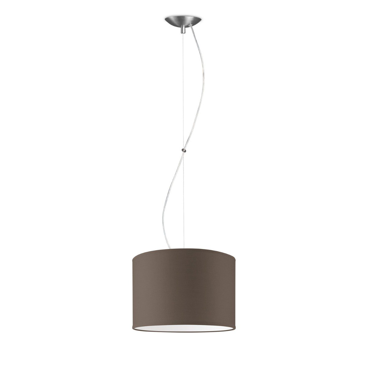 Home Sweet Home hanglamp Deluxe met lampenkap, E27, taupe, 30cm