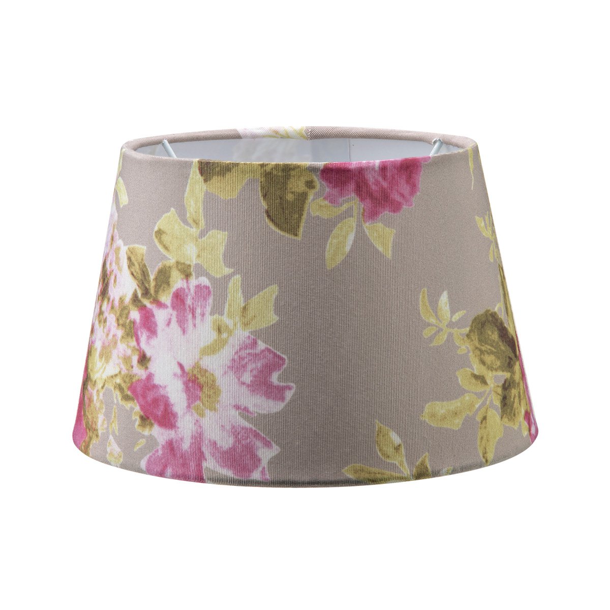 Home Sweet Home Flower Fabric Lampshade Gray - 20 x 15 x 13 cm